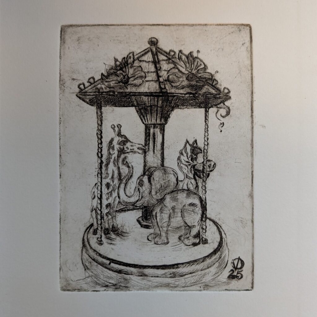 Carrousel 2025 Etching 27.5x18cm