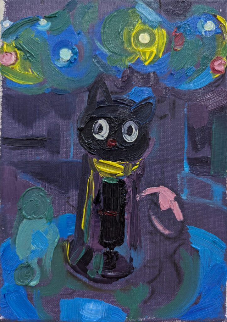 Pet Me / Adventure - Pony Trekking (1 x ride €1) 2025 Olieverf op linnen 13x18cm